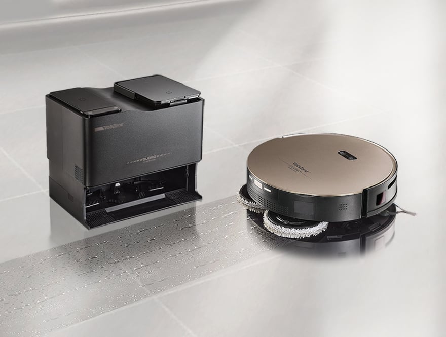 Robot aspirapolvere con stazione All-In-One >